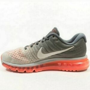 Nike Air Max 2017 Pure Platinum Hot Lava Pink Women Size 10 Sneakers